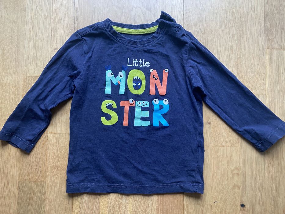 Bluzka długi rękaw Cool Club rozmiar 74 Little Monster