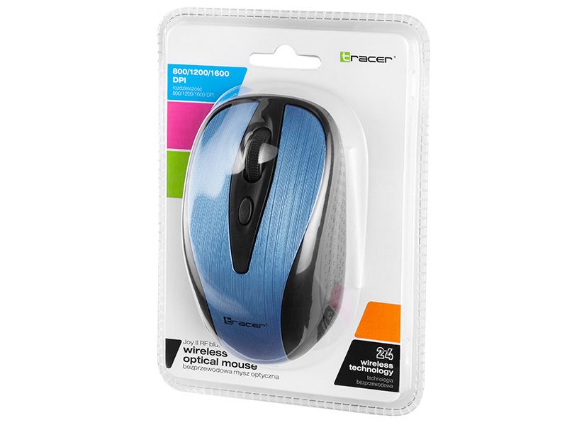 Mysz Tracer Joy II RF Nano USB Niebieska 46708