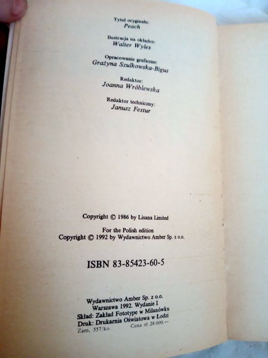 Elizabeth Adler Morele wyd. I 1992r