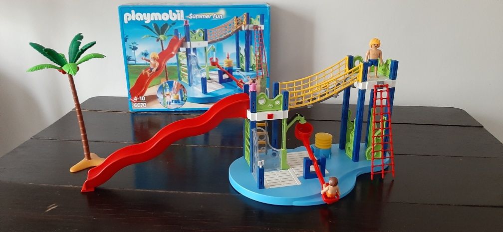 Playmobil 6670 Summer fun wodna zjeżdżalnia plac zabaw kompletny