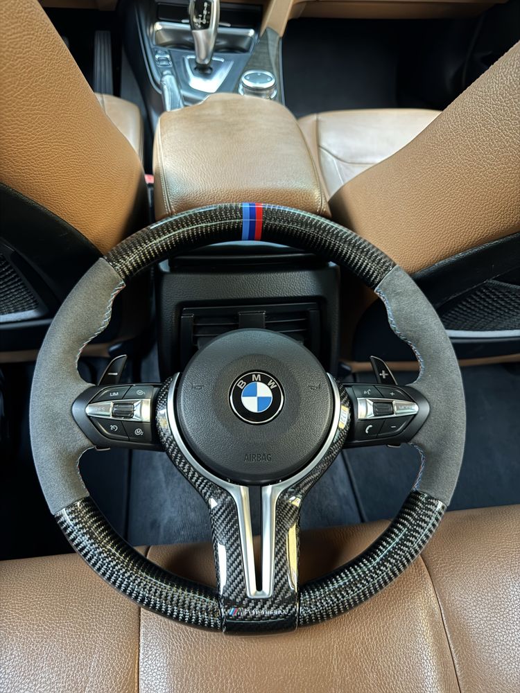 М Руль Алькантара + Карбон для BMW F30 F20 F15 F25 F22 F31 F32 F34 F36