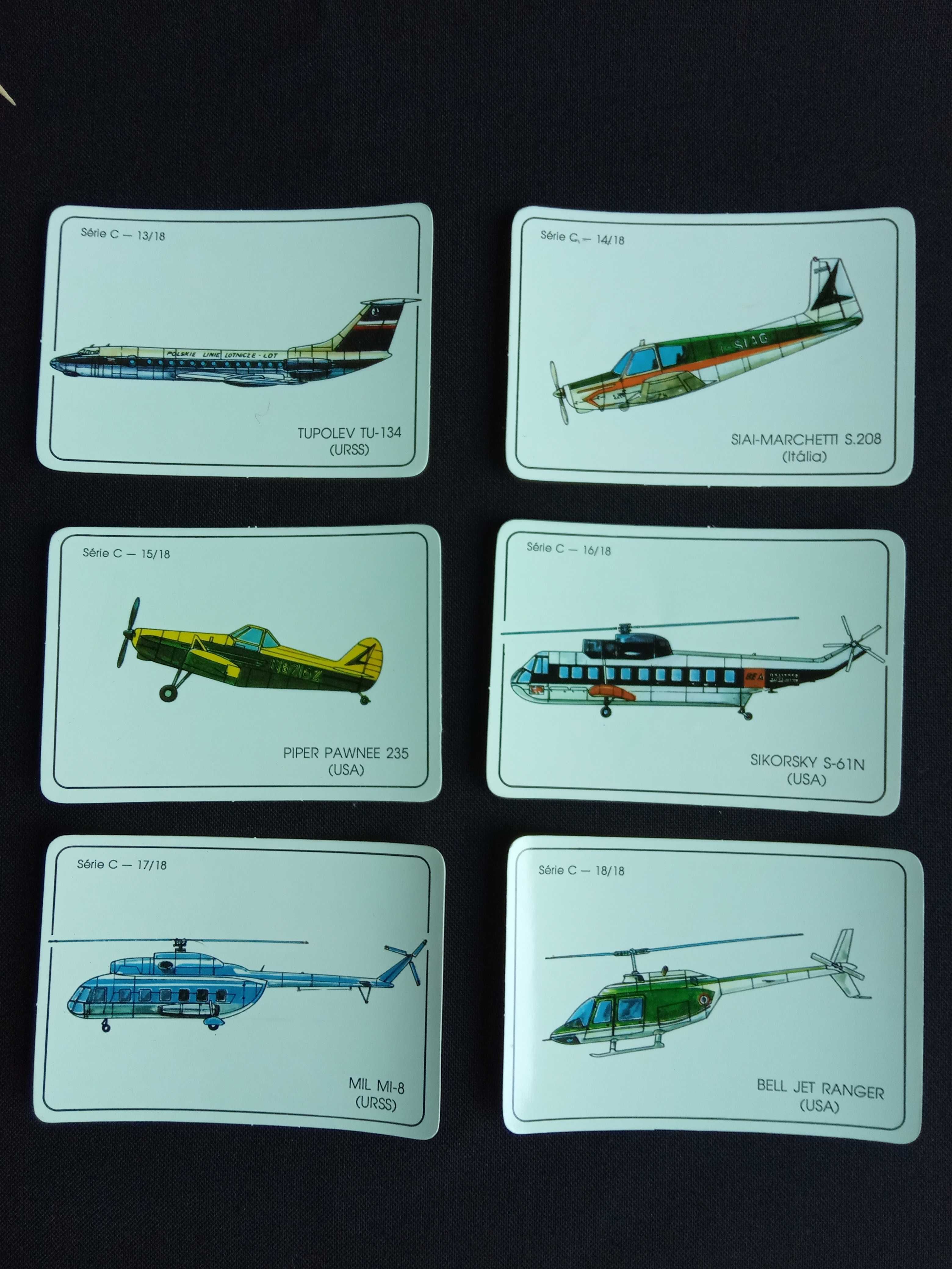 Aviões - Coleção 18 calendários 1989