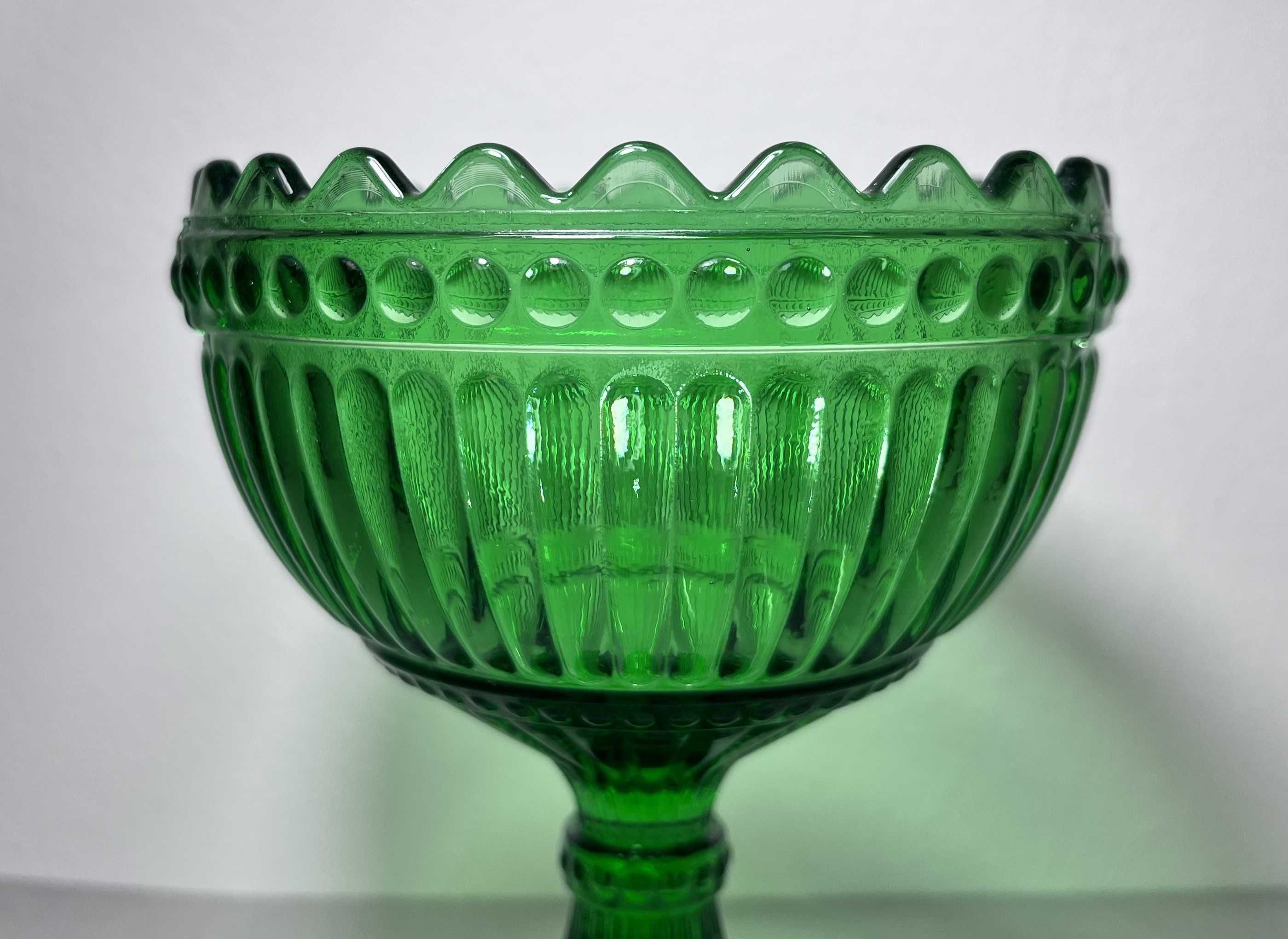 PRZECENA Szkło cukiernica pucharek Iittala Marimekko Finlandia zieLEŃ