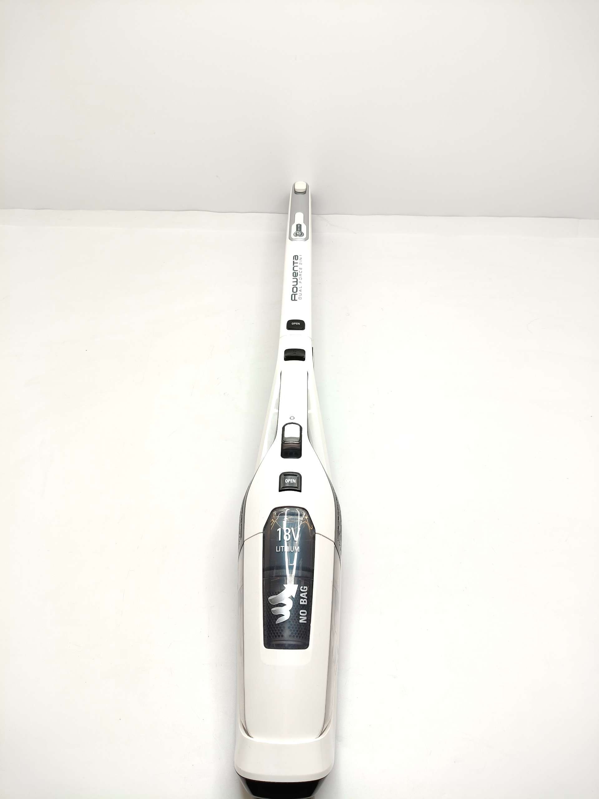 Rowenta RH6737WH Dual Force Odkurzacz Akumulatorowy, Biały/Czarny