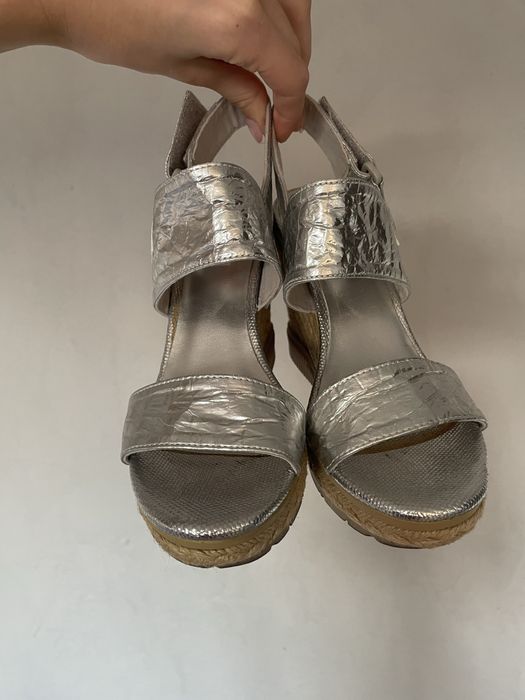 Koturny Calvin Klein jeans 37 srebrne