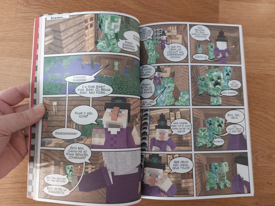 Livro Minecraft Em Busca da Maçã Dourada