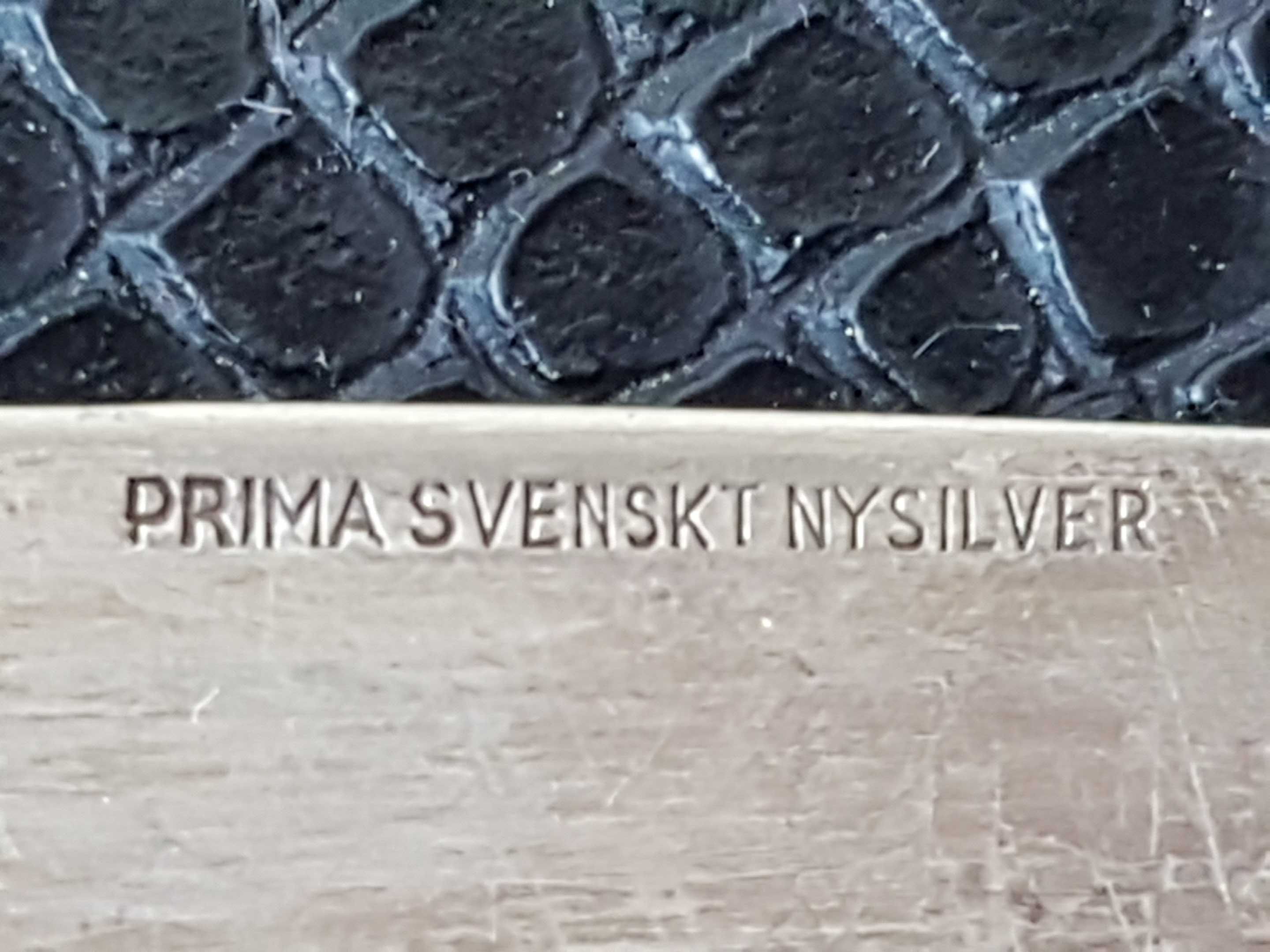 Prima Svenskt NYSILVER Szwecja antyczny platerowany nóż do owoców