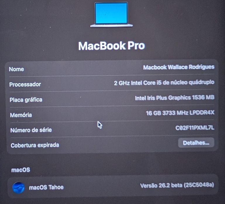 Macbook Pro 2020