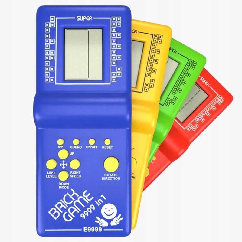 KONSOLA PRZENOŚNA RETRO TETRIS Formuła 1 Arkanoid Snake Ping-pong