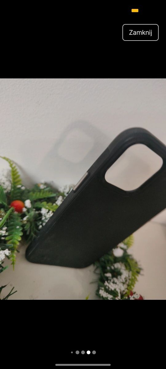 Plecki Etui Case  Obudowa Silikonowe Czarne Case do iphone 12 pro