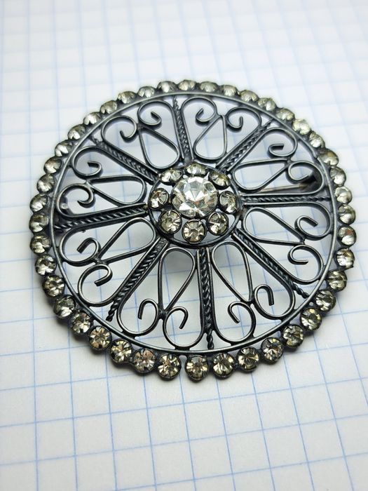 Брошь серебро 875 проба. Винтаж. 9,89 грамм