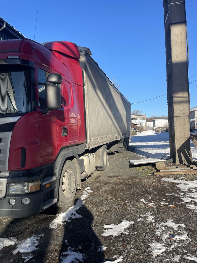 18000 за комплект тягач Scania разом із напівпричепом Schmitz