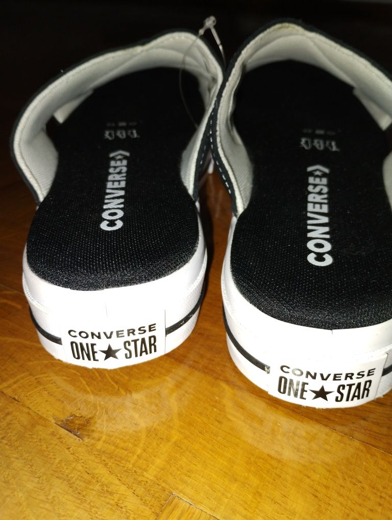 Klapki Converse One Star Sandal Slip Black/White