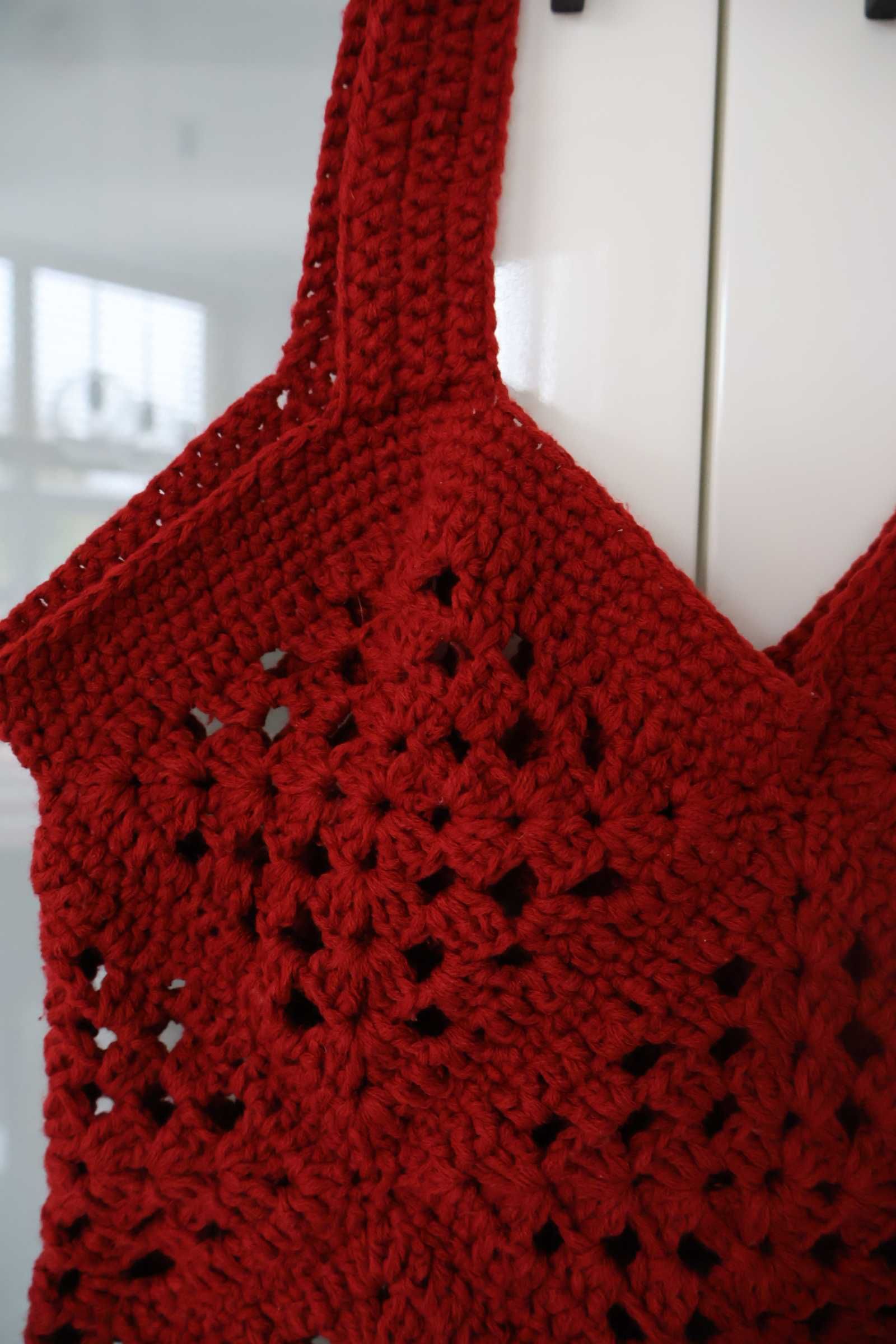 Szydełkowa siatka rękodzieło handmade