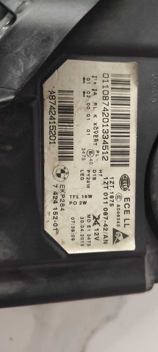 Lampa BMW f10 f11 lift lci bi xenon lewa prawa skrętna