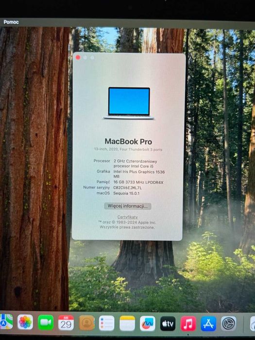 MacBook Pro A2251 13" i5-10th / 16GB / 512GB / Retina / Touch / macOS