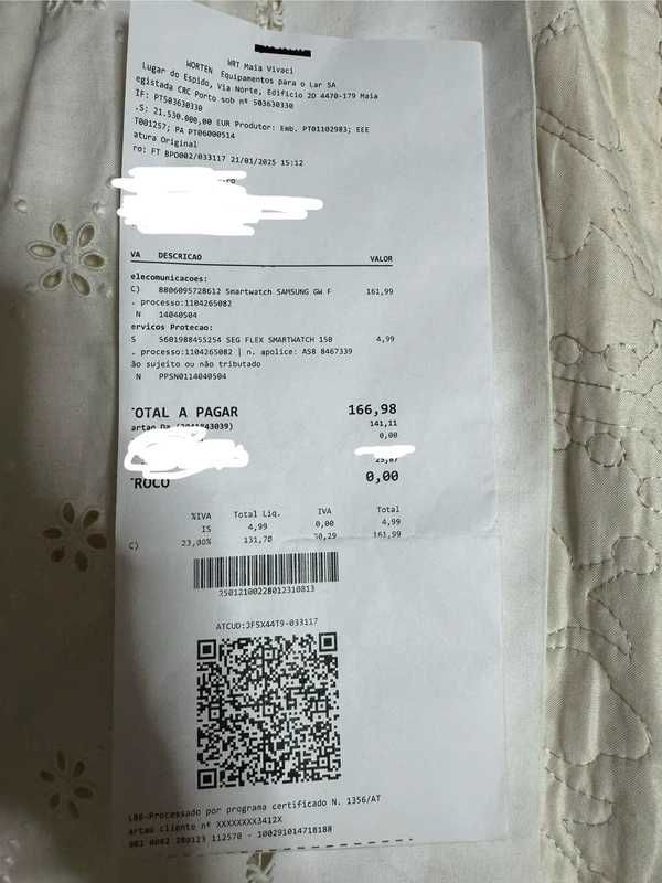 Relógio Samsung Galaxy Watch FE - Novo