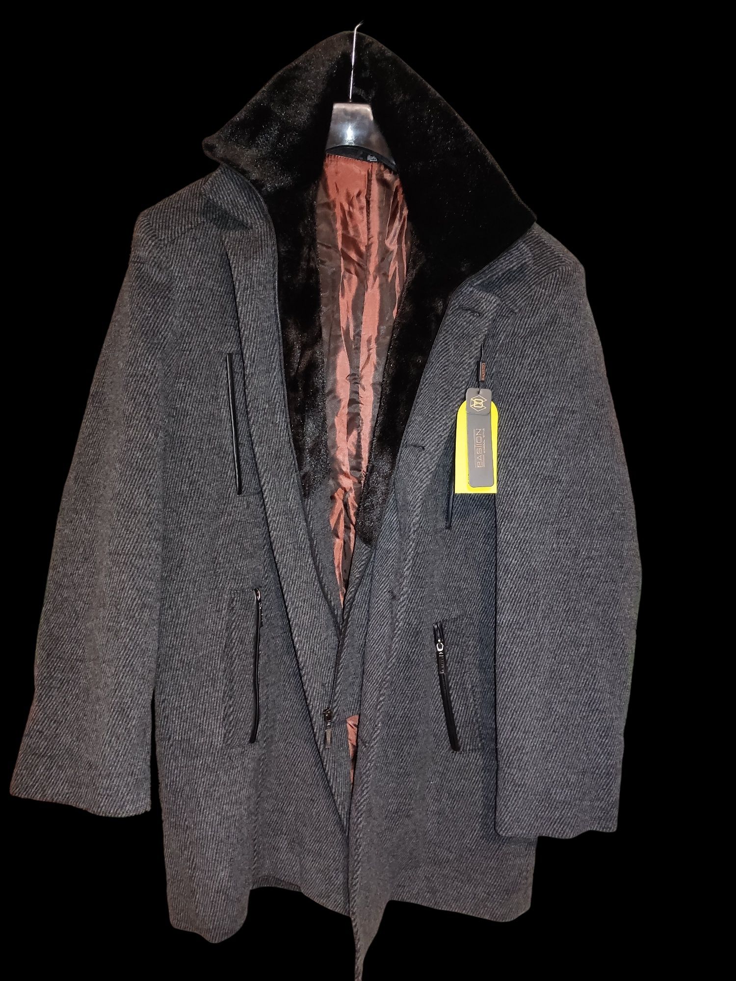 Новое мужское пальто Bastion осень зима размер 58 4XL