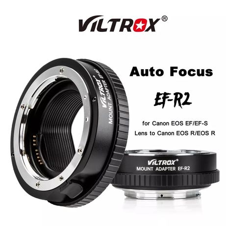 Adaptador RF Viltrox EF - R2 com anel Canon R, RP, R5, R6 mirrorless