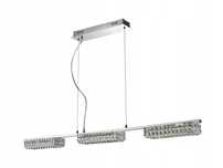Lampy glamour LED wiszące do salonu, kryształki