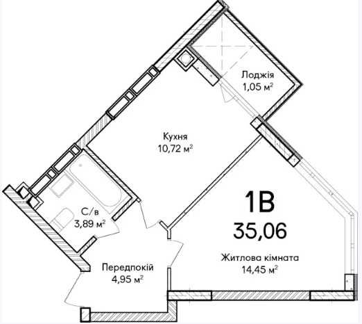 Продаж Однокімнатної Квартири в ЖК "Синергія Сіті"