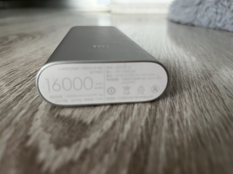 Powerbank Xiaomi 16000mAh z oryginalną osłonką sylikonową niebieską