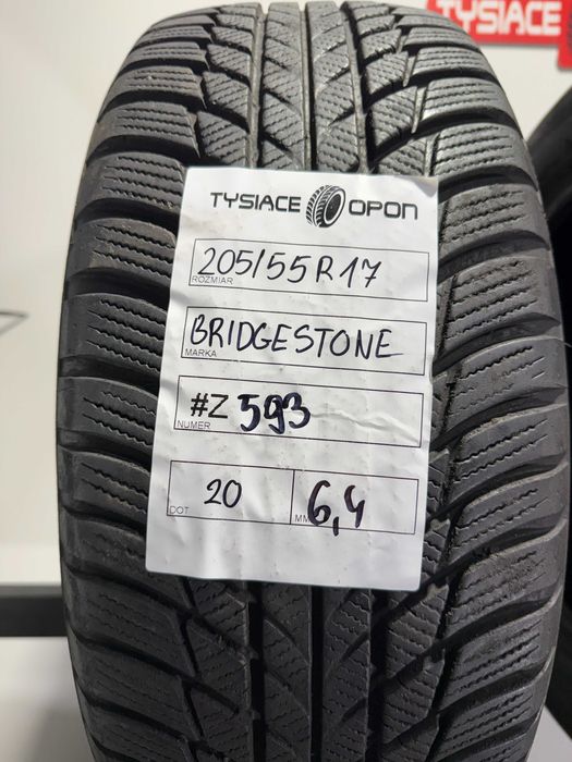 Opony Zimowe 205/55/17 Bridgestone Blizzak Komplet #Z593