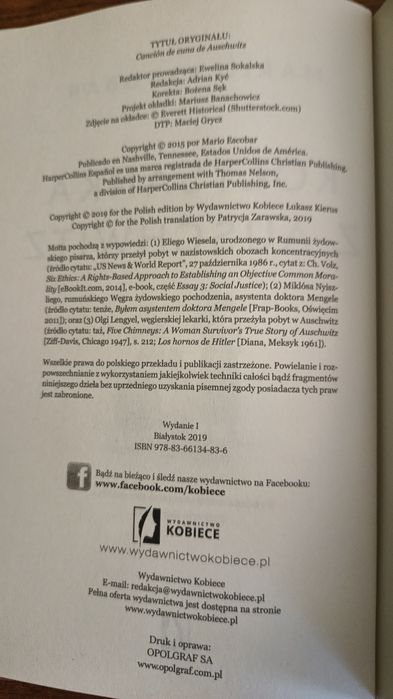 "Kołysanka z Auschwitz" autorstwa Mario Escobara.