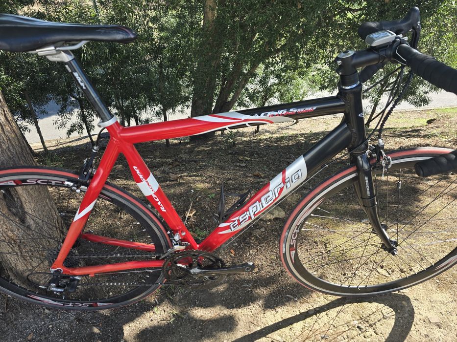 Bicicleta de estrada m 9x2v rodas perfil alto