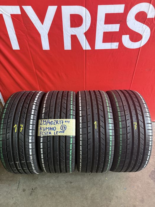 Pneus 215/40/17 Kumho impecaveis Todos Iguais