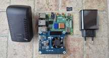 Raspberry Pi 4 4GB WIFI + POE HAT + microsd 16GB + zasilacze