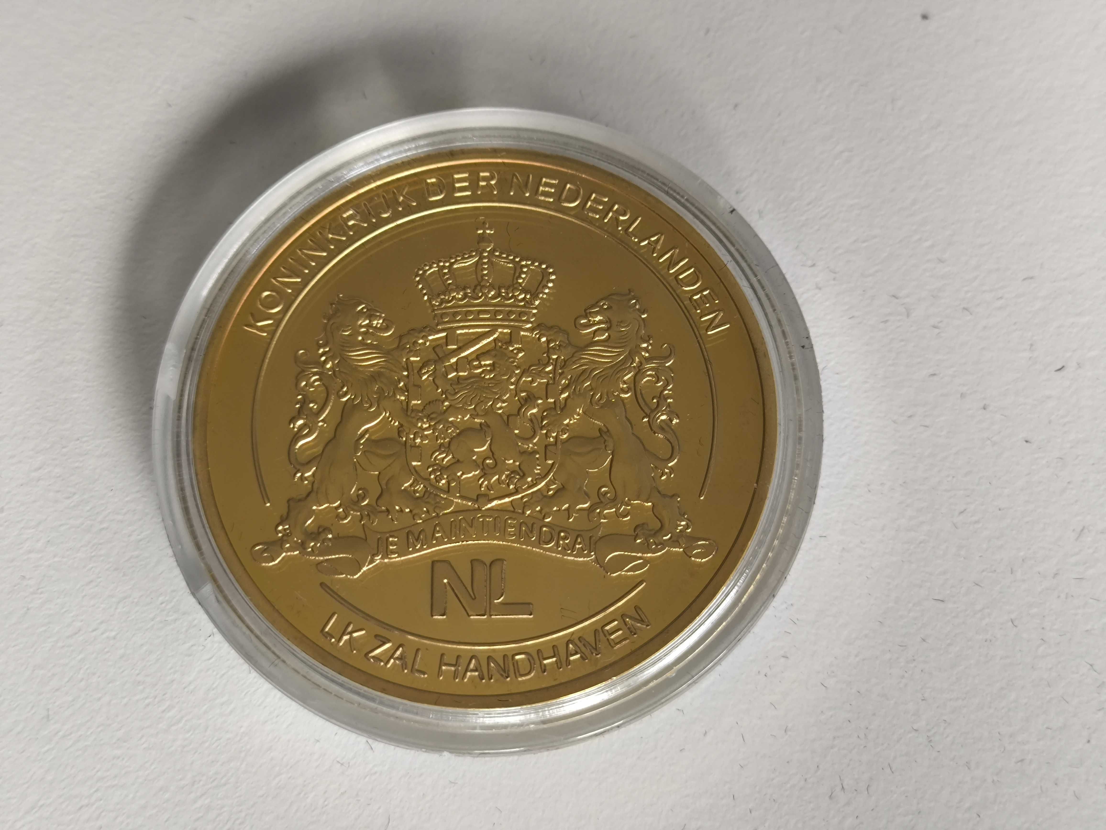 Conjunto de moedas comemorativas da família real Holanda
