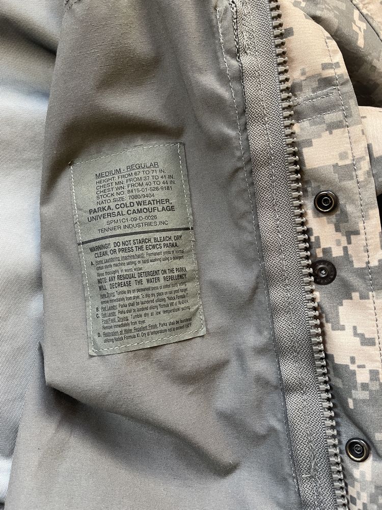 Goretex Kurtka US Army, ECWCS, oryginalna rozmiar MR