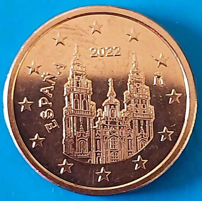 5 Cêntimos de 2022 de Espanha, Santiago de Compostela
