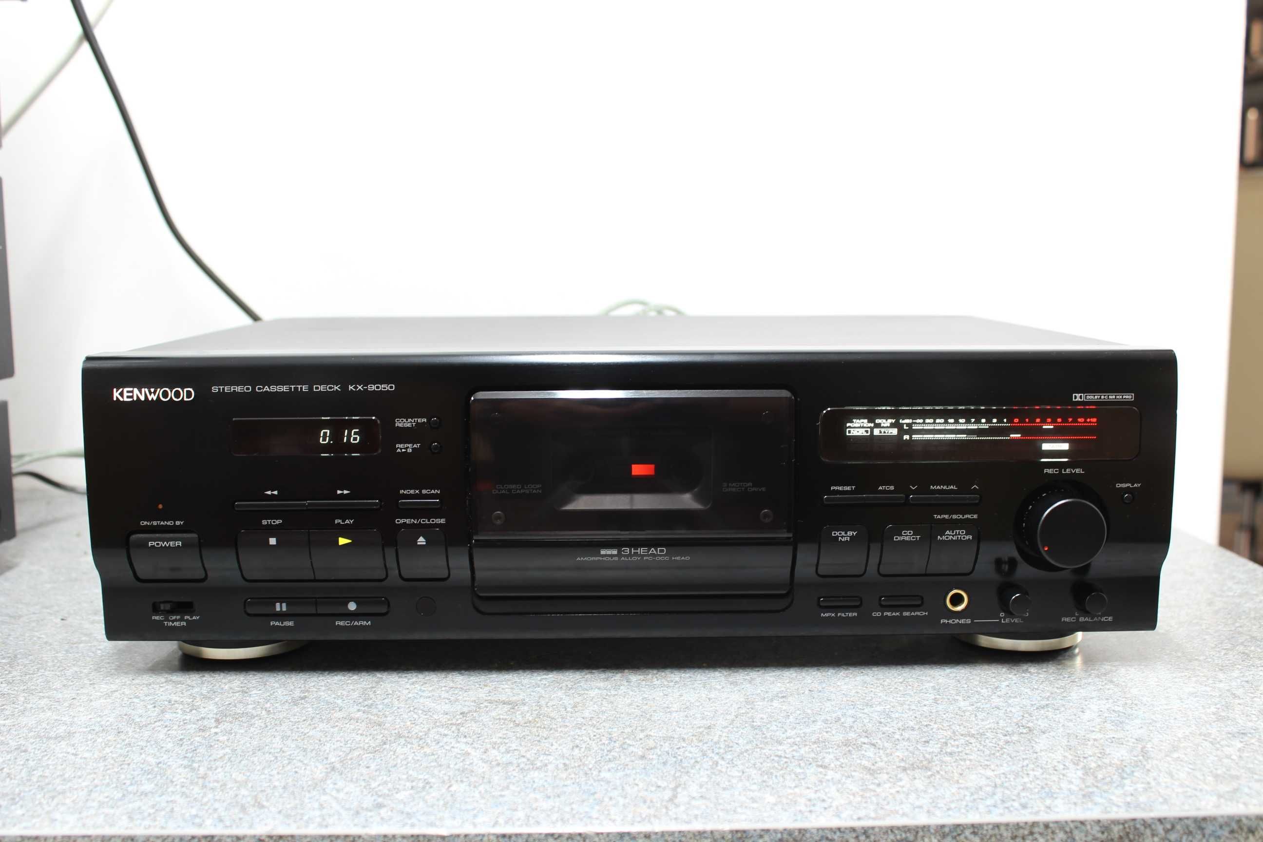 Kenwood KX-9050 Topowy Model Magnetofon Kasetowy 3 Head