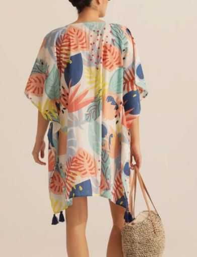 Kaftan de praia em tons coloridos (NOVO POR ESTREAR)