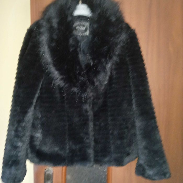 Nowe futerko czarne damskie xl