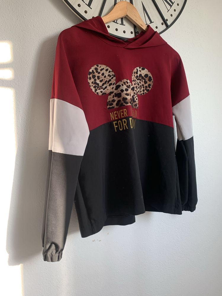 Casaco Moletom Mickey - Vermelho e Preto