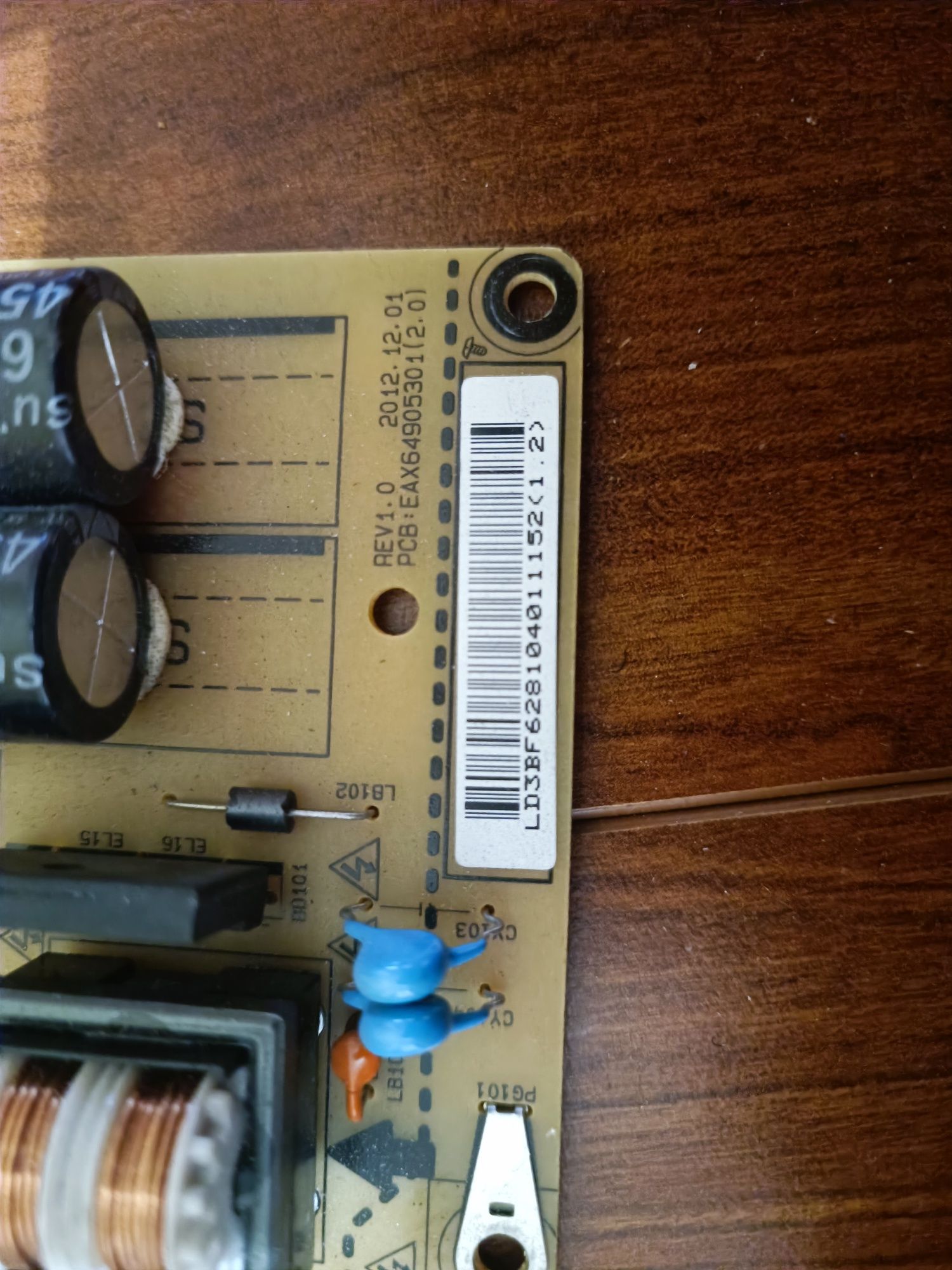 Elektronika telewizora LG, zasialcz, PCB itp