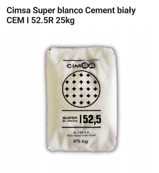 Cement biały 25 kg