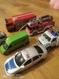 Samochody, policja, straż