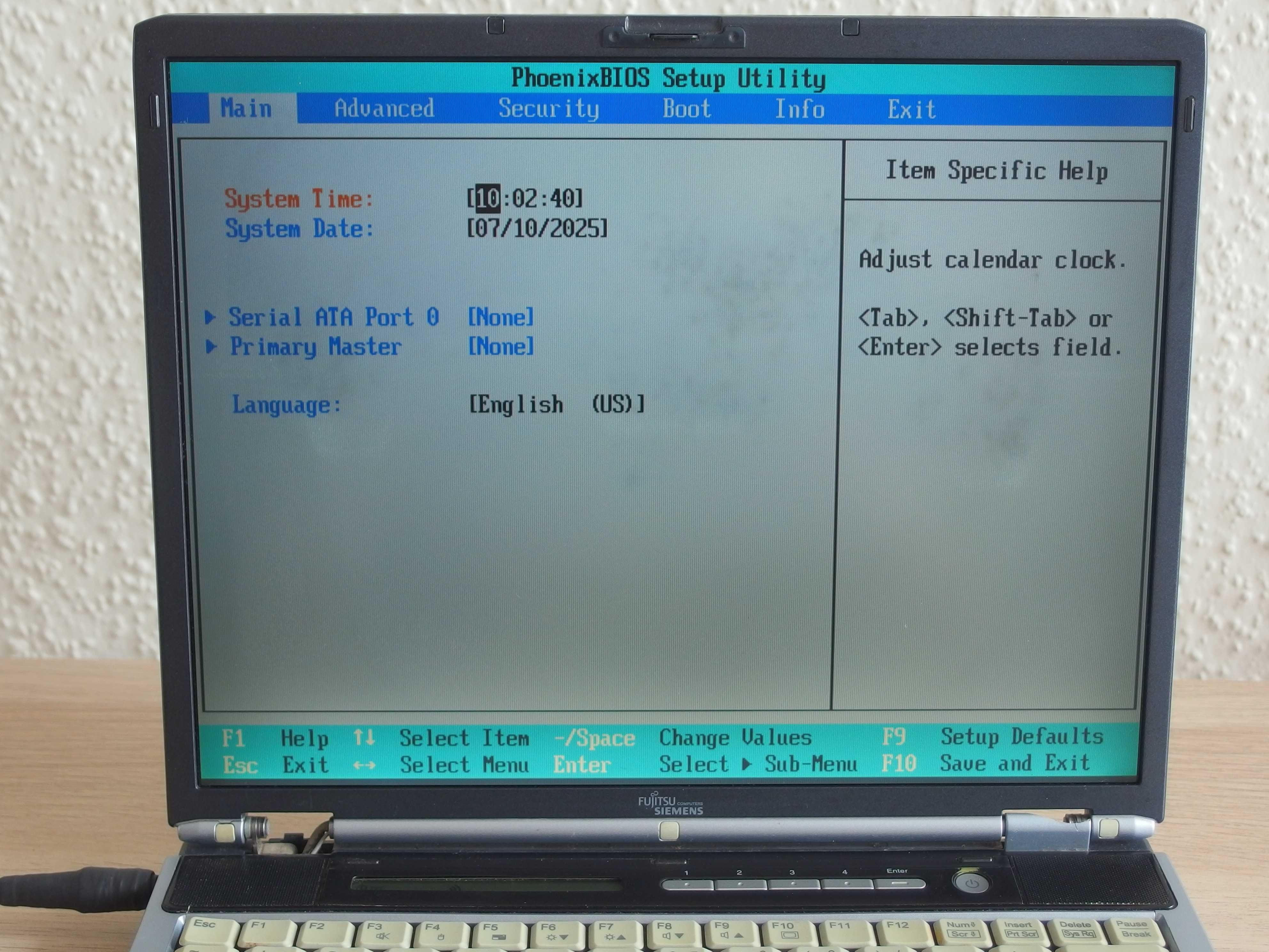 Laptop Fujitsu-Siemens  Lifebook S7020 2GB RAM DDR2