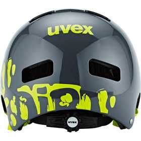 UVEX 55 58 Kid 3 dirtbike grey lime kask BMX rowerowy rolki hulajka