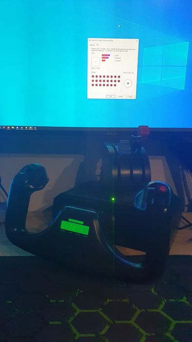 Saitek/Logitech flight yoke wolant joystick