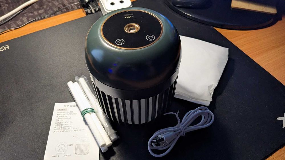 Зволожувач повітря - нічник Дихання світла LOSSO LJH-031 акумуляторний