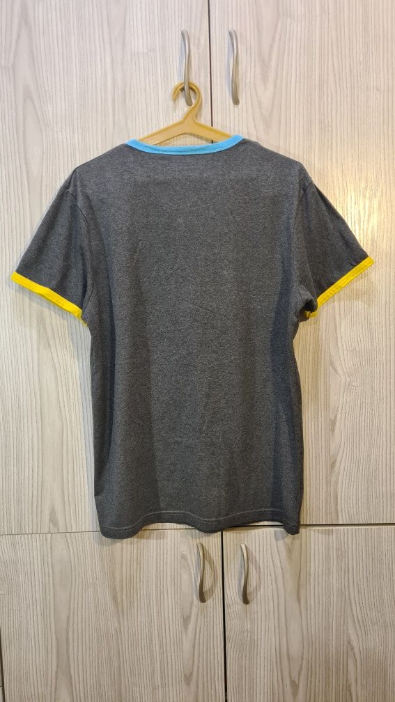 Męska Szara Koszulka (L), Slim Fit