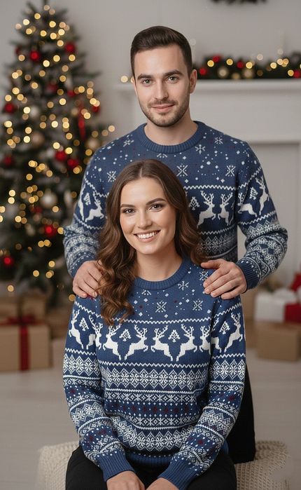 Новорічні та різдвяні светри з оленями/Ідеальний подарунок/Pозм S–6XL