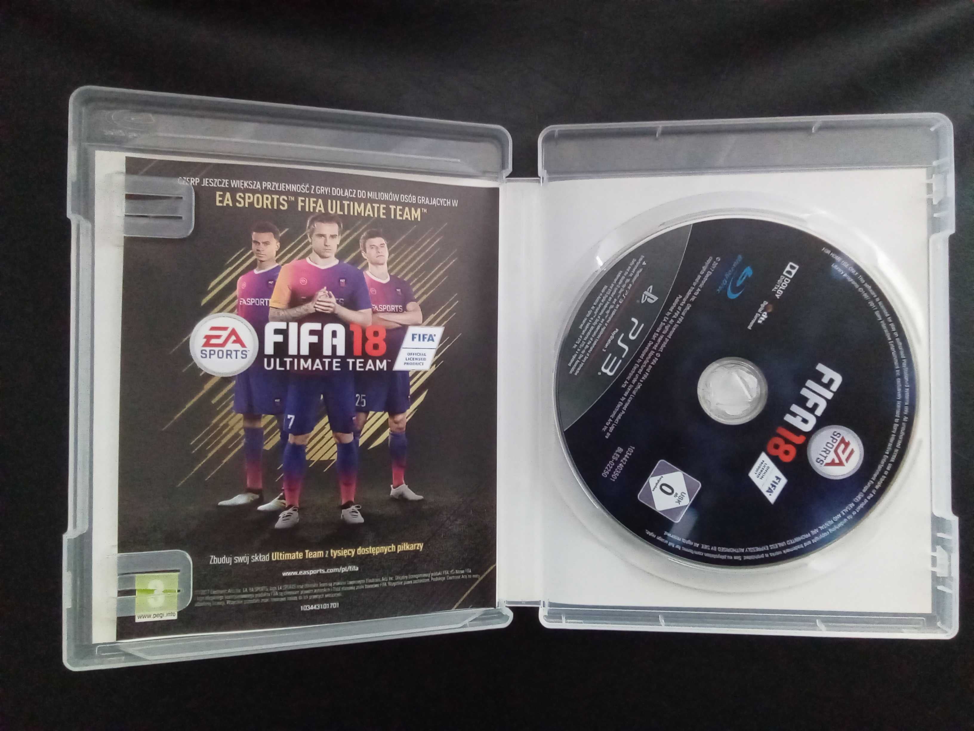 PS3 gra FIFA 18 PL stan bardzo dobry