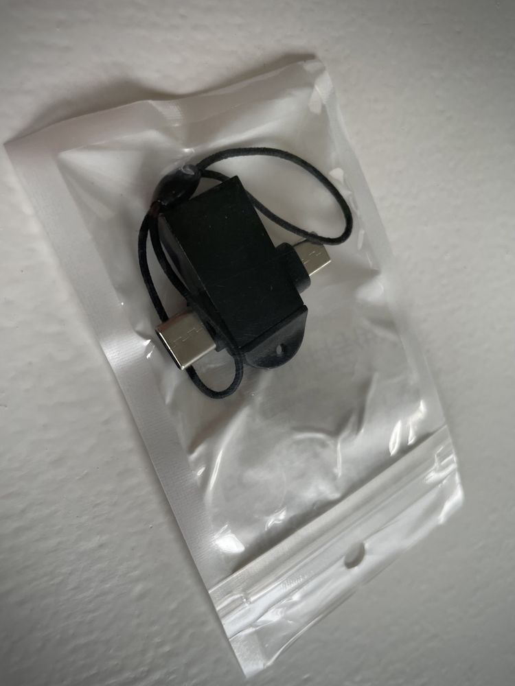 Adapter gniazdo USB - USB-C  i Micro USB