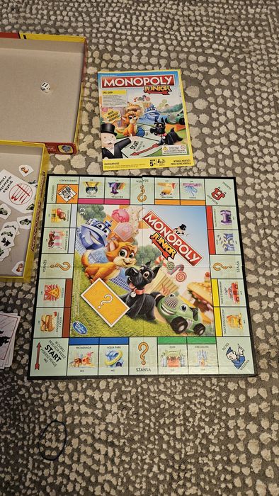 Stan  bdb Gra Monopoly junior
